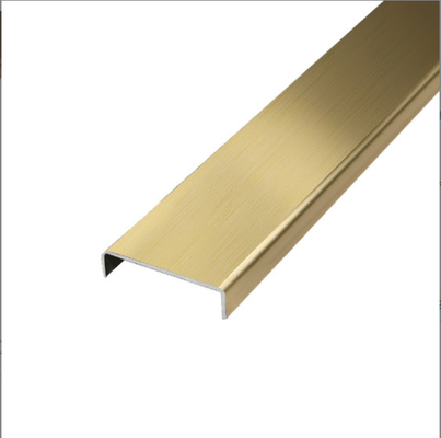 U Shape Stainless Steel Trim Strips For Interior And Exterior Design PVD Colored Skirting Board Edge Wrapping