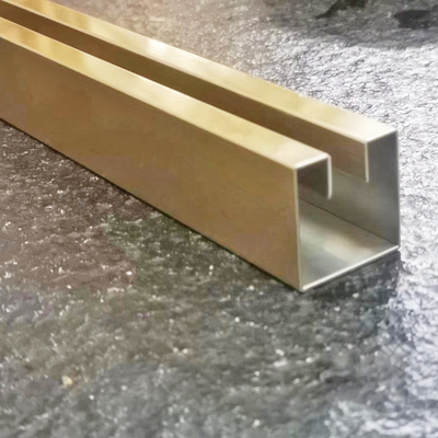 0.35-1.5mm Thickenss Gold Customization Of Different Shape Stainless Steel Trim Strips Wall Background  For Interior And Exterior Design
