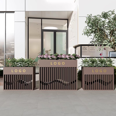 Outdoor Stainless Steel Planters For Urban Highway & Residential Road Greening Project
