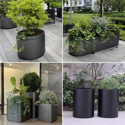 Outdoor Stainless Steel Planters For Urban Highway & Residential Road Greening Project
