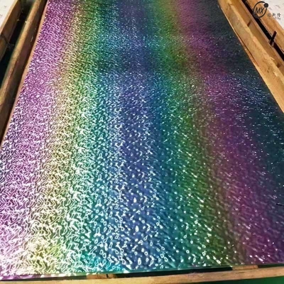 Different Color Water Ripple Mirro Surfacer 8k Decoration Stainless Steel Sheet