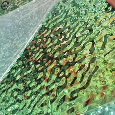 Different Color Water Ripple Mirro Surfacer 8k Decoration Stainless Steel Sheet