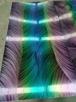 Colorful Gradient Stainless Steel Plate - Modern Art Decoration And Personalized Design