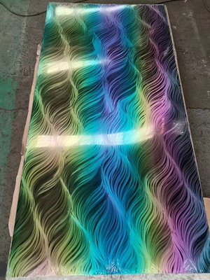 Colorful Gradient Stainless Steel Plate - Modern Art Decoration And Personalized Design
