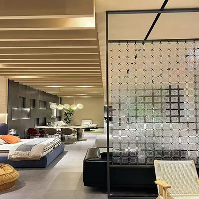 gold 201 304 factory price Metal Frame Stainless Steel Screen With Glass Home Furniture