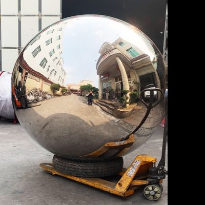 Good price Silver Red Blue Powder Coated 316L Stainless Steel Sculpture For Lobby Decoration online