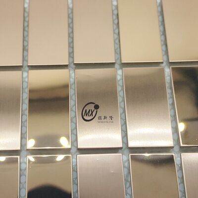 201 304  Gold Stainless Steel MosaicSquare Background Decorative Sheet Good Quality Modern Style 3D Metal Wall Tiles