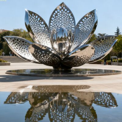 Good price Art Customized 316L China Stainless Steel Sculpture By The Sea For Outdoor Center Park online