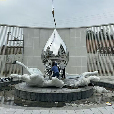 Good price Art 3D Design 316L China Islamic Stainless Steel Moon Sculpture Factory For Outdoor online