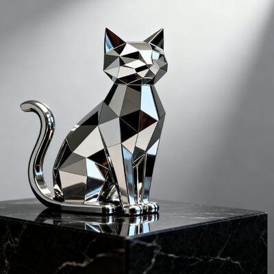 Hot-Selling Small-Sized Animal-Shaped Stainless Steel Mirror-Finish Sculptures Office & Living Room Decorations OEM/ODM Available