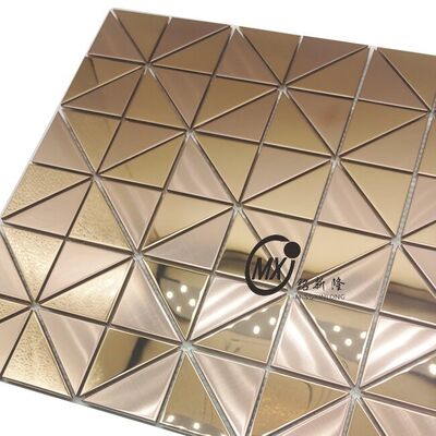 European & American Style Export-Grade Metal Mosaic Stainless Steel Mosaic Waterproof Wall Material For Bathroom Vanity Area