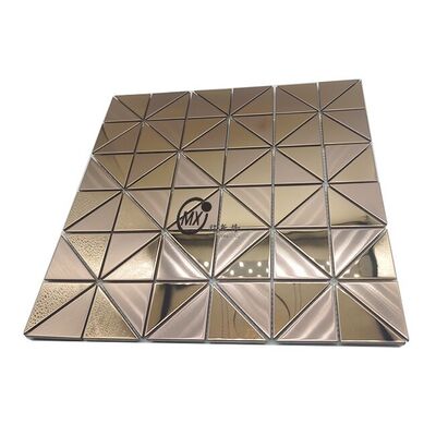European & American Style Export-Grade Metal Mosaic Stainless Steel Mosaic Waterproof Wall Material For Bathroom Vanity Area