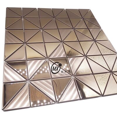 European & American Style Export-Grade Metal Mosaic Stainless Steel Mosaic Waterproof Wall Material For Bathroom Vanity Area