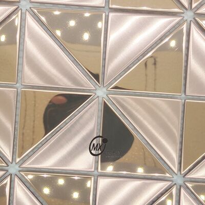 European & American Style Export-Grade Metal Mosaic Stainless Steel Mosaic Waterproof Wall Material For Bathroom Vanity Area