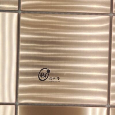 Good price Matte Black Stainless Steel Mosaic Tiles Fireproof Commercial Project Wall Panel Factory Direct Supply online