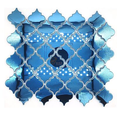 Good price Interlocking Puzzle Pattern 10x10cm Metal Mosaic online