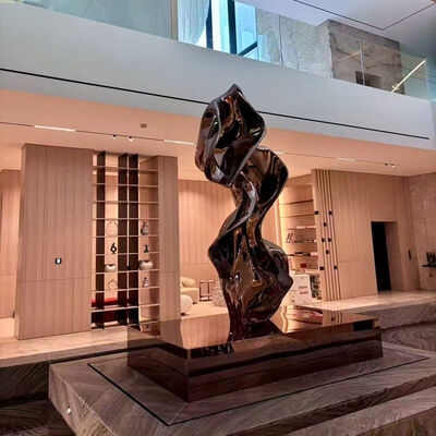 Good price Brass Color 304 Mirror Bronze Stainless Steel Sculpture Center NYC Art Gallery online