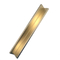 Architectural Stainless Steel Corner Trim Profile Hairline Brass 316L 0.95mm