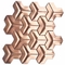 AISI 201 304 Bathroom Rose Gold Mosaic Tiles Hairline Polished Finished