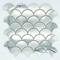 Shell Shape Metal Brushed Stainless Steel Mosaic Tiles ASTM 304 305x305mm