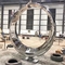 Full Moon Hairline Stainless Steel Sculptures Outdoor Art Zr-Brass ASTM 316