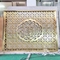 304 316 201 Gold Rose Color Mirror Hairline Laser Cut Hollow Stainless Steel Sheet Metal Screen Partition Room Divider