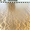 Laser Curved Corrugated Art 304 Stainless Steel Sheet Decorative Panels Brass Color