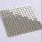 Small Particle Silver 304 Stainless Steel Mosaic Tiles For Bathroom