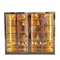 Customized Gold Highend Stainless Steel Wine Cabinet Glass Door Suitable For Restaurants