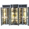 Astm Certified Highquality Mirror Brushed Black Gold Stainless Steel Hotel Wine Cabinet