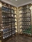 201 Stainless Steel Wine Cabinets Display Shelf With Luxury Light Temperature Controlled