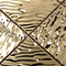 Self Adhesive Gold Mosaic Stainless Steel Wall Mirrors 0.8mm Thickness