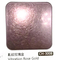 304 Rose Gold Color Vibration Brushed Finish Stainless Steel Sheet With Nano Coating