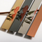 Red Copper Color Hairline NO.4 Brushed 304 201 Irregular Type Tile Edge Trim Line For Space Interior Decoration