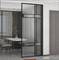 Light Luxury Stainless Steel Glass Screen Partition Wall Tempered Simple Dining Room