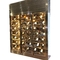 Luxurious Glass Door Black Gold Stainless Steel Wine Cabinets Household Living Room