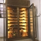 Customized Rose Gold Stainless Steel Wine Cabinets Luxury Villa Private Display Rack
