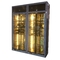 Custom Tempered Glass Stainless Steel Wine Cellar Constant Temperature Cooler Storage Bar Display Cabinet
