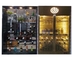 Black Metal Frame  Stainless Steel Wine Cabinet Glass Display Case Hotel Decoration