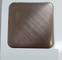 Dark Brown Mirror Cross Hairline Color Stainless Steel Sheet For Luxury Shop