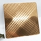 0.5mm Decorative Colored Stainless Steel Sheet 8K Copper Cross Hairline