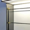 Antirust SUS304 Metal Display Cabinets Sandblasted Stainless Steel Display Stand