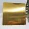 Anti Fingerprint PVD Mirror Gold Stainless Steel Sheet Twill Brushed Finish