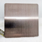 Brown Colored Stainless Steel Sheet Moire Hairline Finish Wearproof