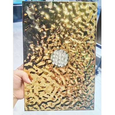 Gold Beadblasted 1.0MMTHK Stainless Steel Honeycomb Sheet For Mall