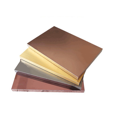 Brass Brown Antique Color 1.0MM 304 20MM Thickness Vibration Honeycomb Stainless Steel Panel