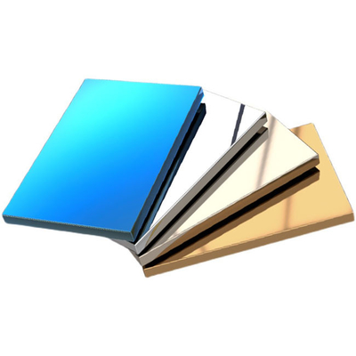 Blue PVD Coated 1.0MM 304 18MM Surface Mirror Finished Stainless Steel Honeycomb Panel For Hotel