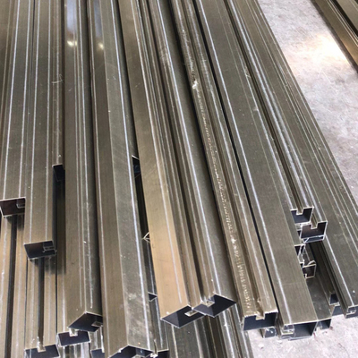 Hairline Brushed Brass Color 304 201 U Type Tile Edge Trim Line For Hotel Interior Decoration