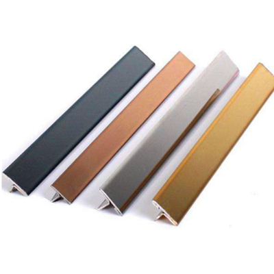 304 Customized Rose Gold Bronze Color Hairline Brushed Finished Surface 316L Stainless Steel Tile Trim For Villa Decoration