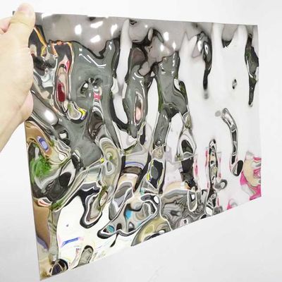 Good price 304 1.5MM Thickness Mirror Wave Water Ripple Pvd Color Honeycomb Panel online